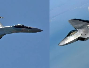 Η πρώτη αερομαχία F-22 της USAF με Su-35 της Ρωσικής Αεροπορίας!